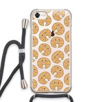 Croissant: iPhone 8 Transparant Hoesje met koord