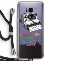 Smile: Samsung Galaxy S8 Plus Transparant Hoesje met koord