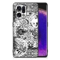 Telefoonhoesje OPPO Find X5 Skulls Angel Telefoonhoesje OPPO Find X5 Skulls Angel