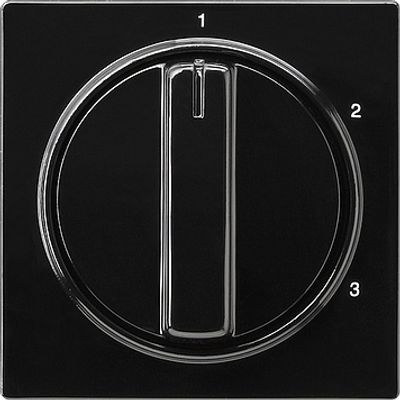 GIRA INZPL+KNOP 1-2-3 ZWART SC
