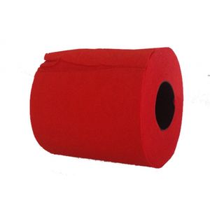 1x WC-papier toiletrol rood 140 vellen   -