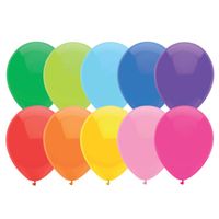 Verjaardag latex party ballonnen gekleurd 250x stuks formaat 30 cm