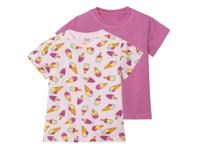 lupilu 2 peuter t-shirts (110/116, Patroon/roze) - thumbnail
