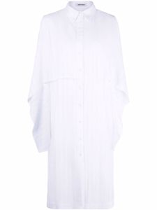 Henrik Vibskov robe-chemise Slip - Blanc