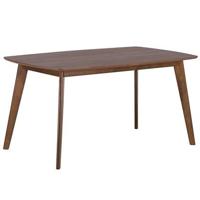 Beliani - IRIS - Eettafel - Donkere houtkleur - 90 x 150 cm - MDF Beliani - IRIS - Eettafel - Donkere houtkleur - 90 x 150 cm - MDF