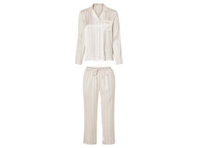 esmara Satijnen dames pyjama 2-delig (Strepen, S (36/38))