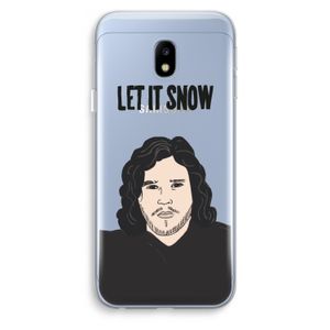 Let It Snow: Samsung Galaxy J3 (2017) Transparant Hoesje