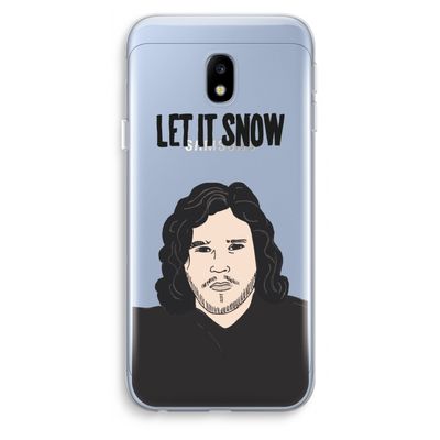 Let It Snow: Samsung Galaxy J3 (2017) Transparant Hoesje