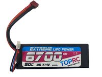 TRC Car Lipo 50c 7,4 volt 6700mah met Deans stekker - thumbnail