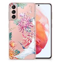 Samsung Galaxy S21 | TPU Hoesje | Bird Flowers