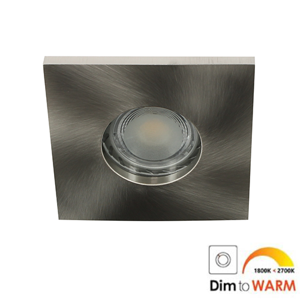 Camilla LED spot GU10 7Watt vierkant NIKKEL IP65 dimbaar