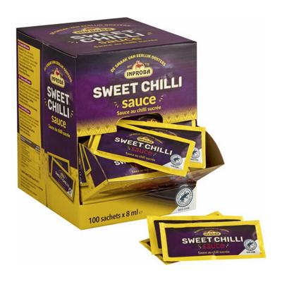 Inproba - Sweet Chilisaus Zakje - 100x 8ml Inproba - Sweet Chilisaus Zakje - 100x 8ml