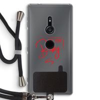 Not Your Baby: Sony Xperia XZ2 Transparant Hoesje met koord