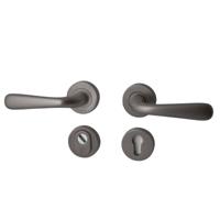 Hardbrass Achterdeurset Silvia compleet SKG*** - PVD gun metal