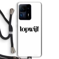 Topwijf Wit: Xiaomi Mi Mix 4 Transparant Hoesje met koord
