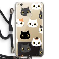 Katten: Huawei Ascend P8 Lite (2017) Transparant Hoesje met koord
