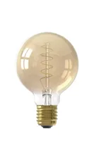 Calex Globe Led Lamp Glassfiber 4W dimbaar Ø80mm - Goud