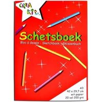 Creakit schetsboek A3 20 vellen 200 gram crea-kit - thumbnail