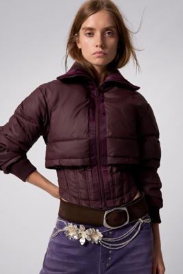 Gewatteerde corsetjas - RED - M