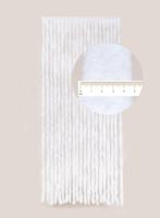 Degor Kattenstaart Vliegengordijn Effen Wit 100 x 230 cm