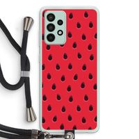 Watermelon: Samsung Galaxy A52s 5G Transparant Hoesje met koord