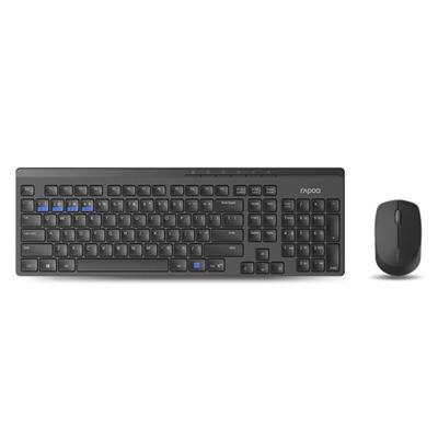 Rapoo toetsenbord combo mm zwart 8100m Rapoo toetsenbord combo mm zwart 8100m