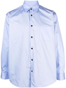 GR10K chemise en coton à poche poitrine - Bleu