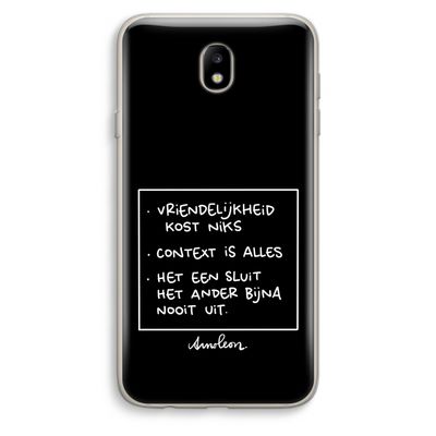 Mijn Motto's: Samsung Galaxy J7 (2017) Transparant Hoesje
