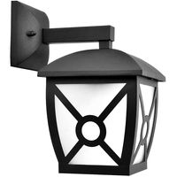 LED Tuinverlichting - Buitenlamp Nostalgisch - Aigi Nasto Down - E27 Fitting - Mat Zwart - Aluminium