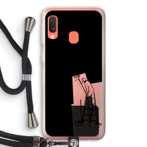 Musketon Painter: Samsung Galaxy A20e Transparant Hoesje met koord