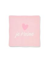 HEMA Tegel 10x10cm keramiek hartje 'je t'aime' roze