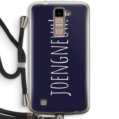 Joengneuh!: LG K10 (2016) Transparant Hoesje met koord