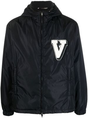 Valentino Garavani veste à patch logo - Bleu