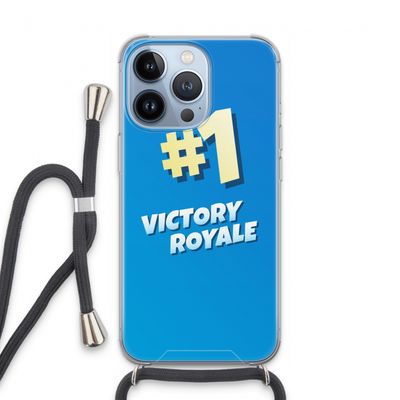 Victory Royale: iPhone 13 Pro Transparant Hoesje met koord