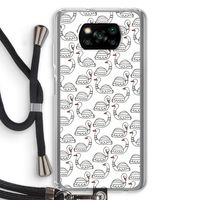 Zwanen: Xiaomi Poco X3 NFC Transparant Hoesje met koord