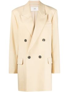 AMI Paris blazer à boutonnière croisée - Jaune