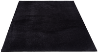 Karpet24 Loft modern pluizig laagpolig tapijt, antislip onderkant, wasbaar tot 30 graden, heerlijk zacht, bontlook, zwart -80 x 300 cm