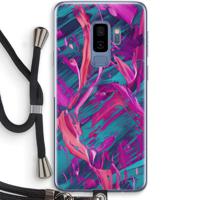 Pink Clouds: Samsung Galaxy S9 Plus Transparant Hoesje met koord