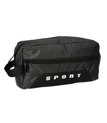 Traveller Toilettas sports box donkergrijs 30x19.5cm