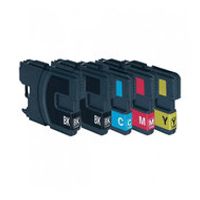 Huismerk Brother LC-1100/LC-980 XL Inktcartridges Multipack (2x zwart + 3 kleuren) - thumbnail