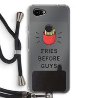 Fries before guys: Pixel 3a Transparant Hoesje met koord