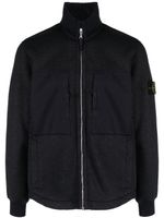 Stone Island pull zippé à doublure texturée - Bleu - thumbnail