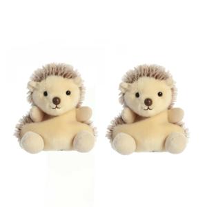 Aurora Pluche egel - 2x - 13 cm - Egels knuffels - tuindieren knuffels - speelgoed dieren