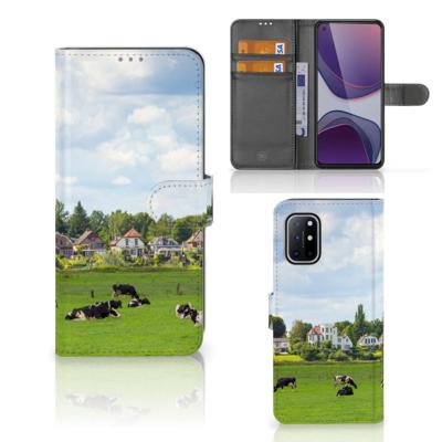 OnePlus 8T | Telefoonhoesje | Met pasjeshouder | Koeien