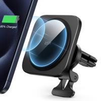 Magnetic Car Phone Mount Set (HaloLock) - Black