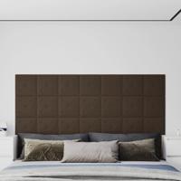 VidaXL Wandpanelen 12 st 1,08 m² 30x30 cm kunstleer bruin VidaXL Wandpanelen 12 st 1,08 m² 30x30 cm kunstleer bruin