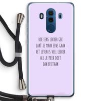 Gek: Huawei Mate 10 Pro Transparant Hoesje met koord