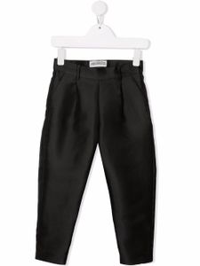 Simonetta pantalon fuselé en satin - Noir