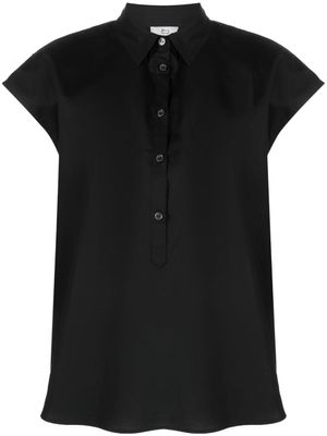 Woolrich chemise en coton à mancherons - Noir