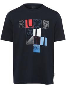 Shirt ronde hals Van Bugatti blauw
